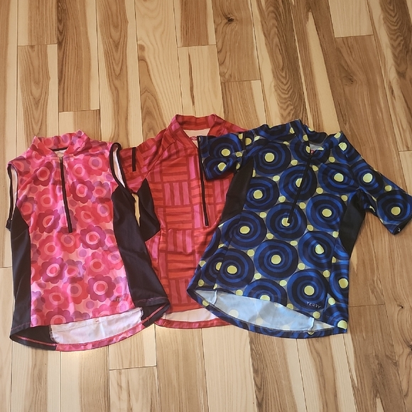Stylish Women's Tops - Pink, Red, and Blue Patterns - Picture 1 of 8